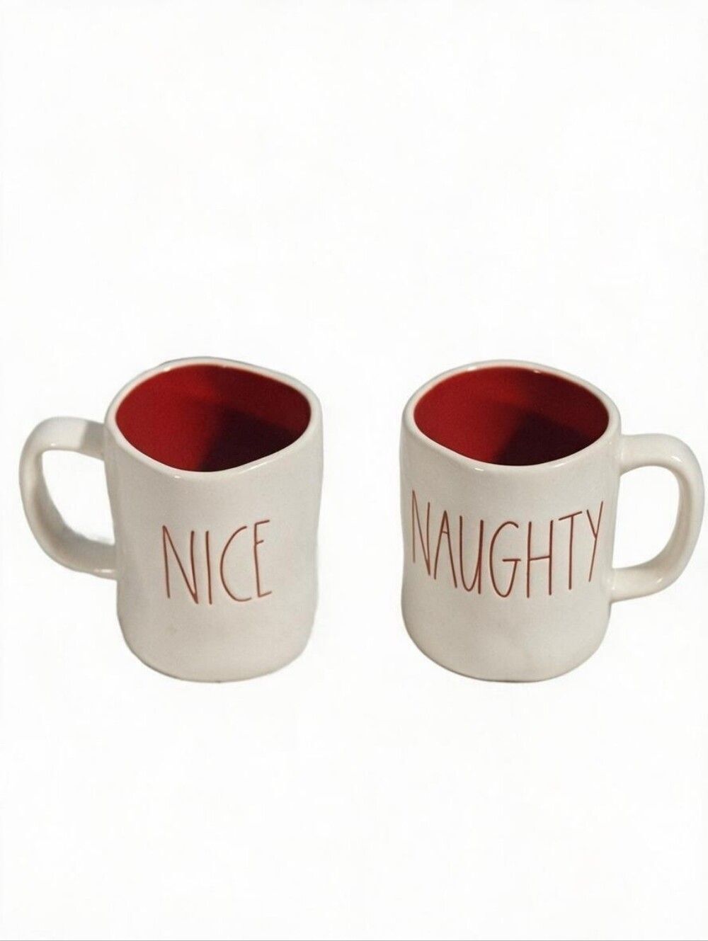 Rae Dunn Naughty Nice Double Sided Ceramic Mug